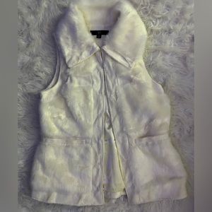 RCZ- White Faux Fur Vest